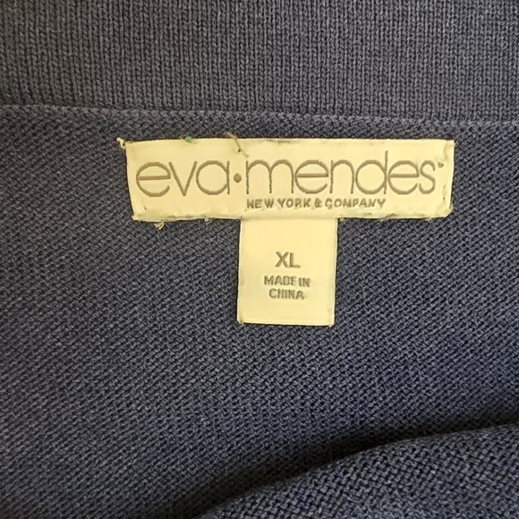 EVA MENDES Sweater Skirt Navy Blue Size Xl - Picture 9 of 12